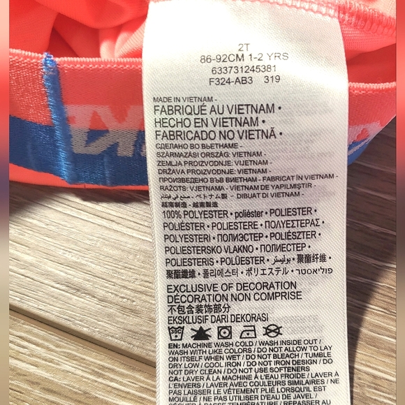 Nike DRI-FIT pullover, hooded, cropped long sleeve workout top. Sizes 2T, 4T - Picture 8 of 16